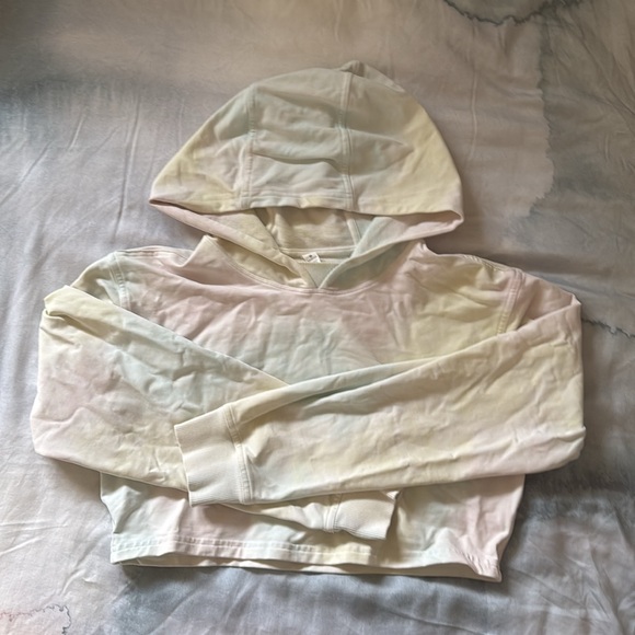 Lululemon All Yours Cropped Hoodie Cotton Candy Wash 6 - Picture 2 of 2